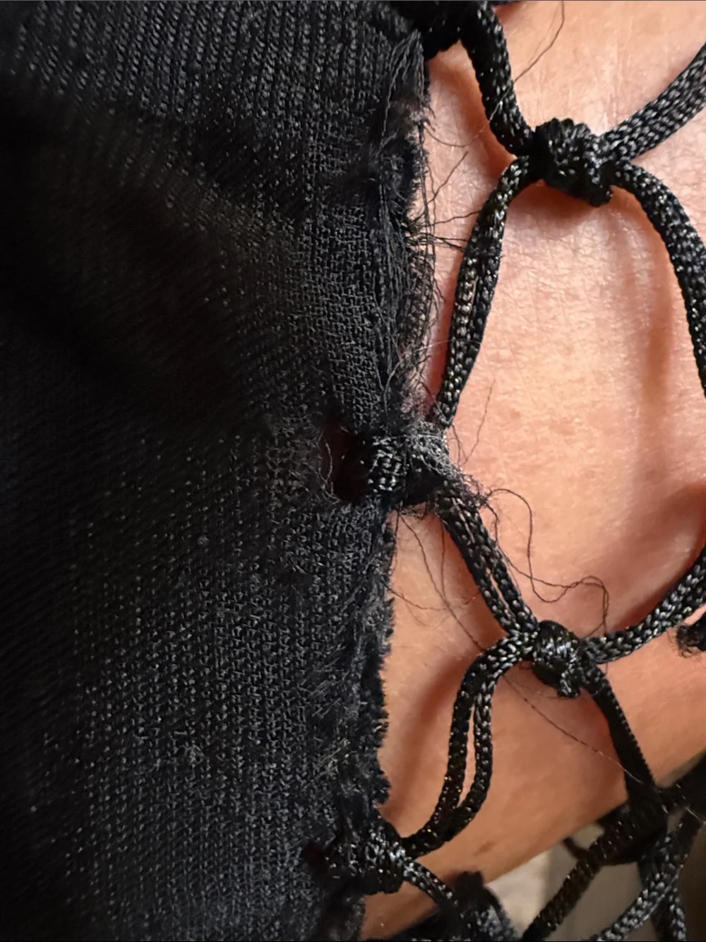 Black Velvet-Trim Embroidered Floral Shawl Scarf